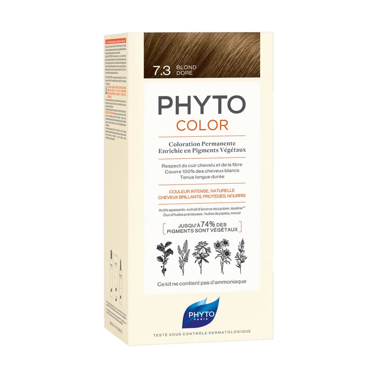 PHYTOCOLOR PERMANENTE KLEURING nr 7.3 GOLDEN BLAOND