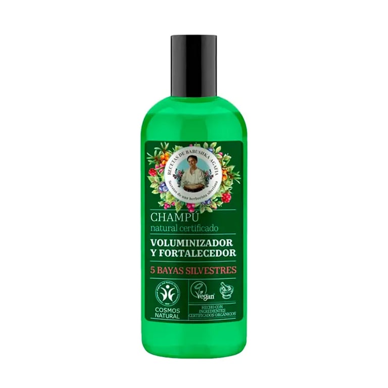 Champú Voluminizador Y Fortalecedor 5 Bayas Silvestres