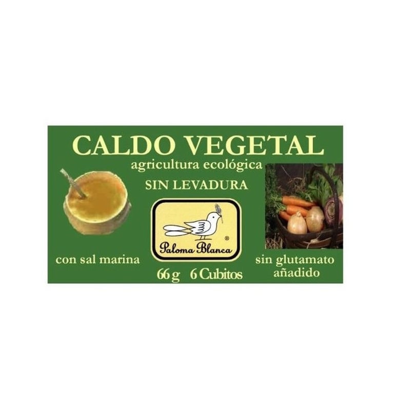 Caldo Vegetal sin Levadura Cubitos Ecológicos