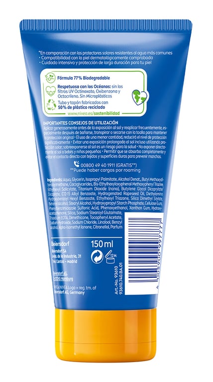 Sun Protège Hydrate Ultra SPF50+ 150 ml de Nivea