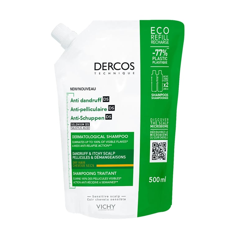 Dercos Technique Shampoo für trockene Schuppen Ecorefill