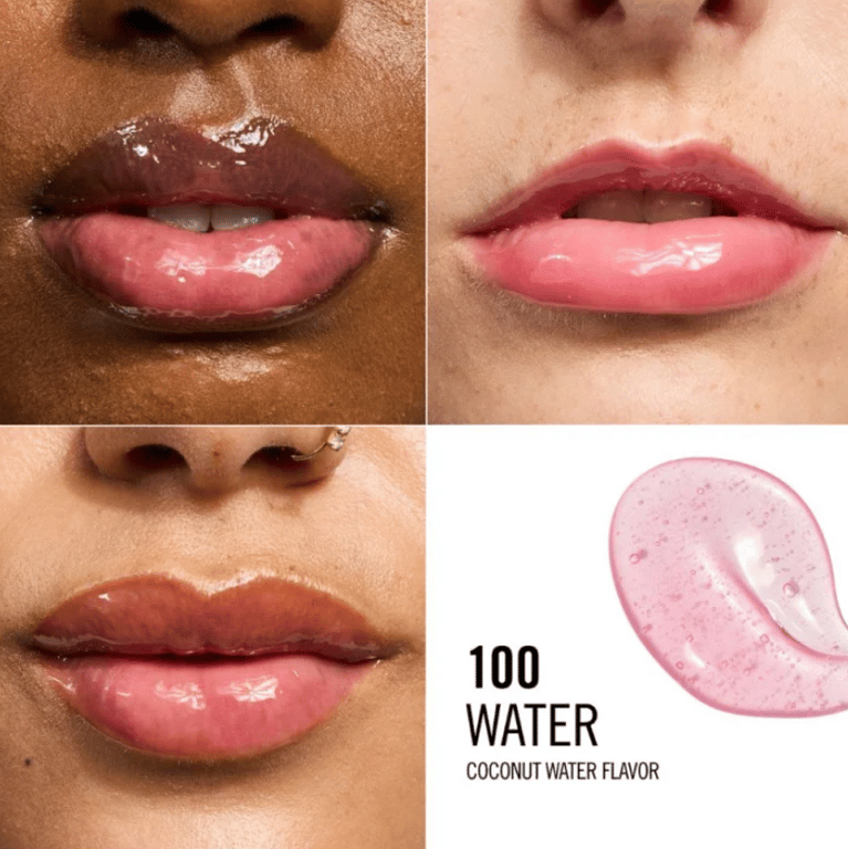 Maya Jama Glassy Gloss #100 Water  de Rimmel London