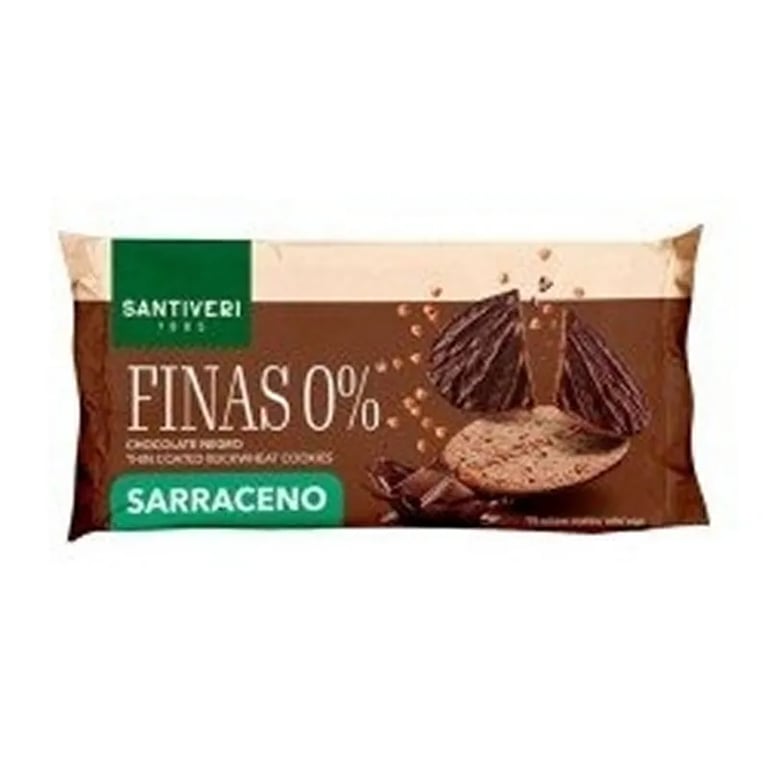 Galletas Finas 0% Sarraceno Bañadas En Choco Negro