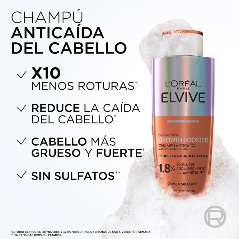 Elvive Growth Booster Champú Anticaída 200 ml de Elvive