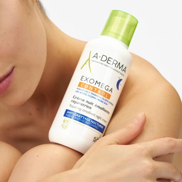 Crema de Noche Reparadora Emoliente Exomega - imagen 2 de 4