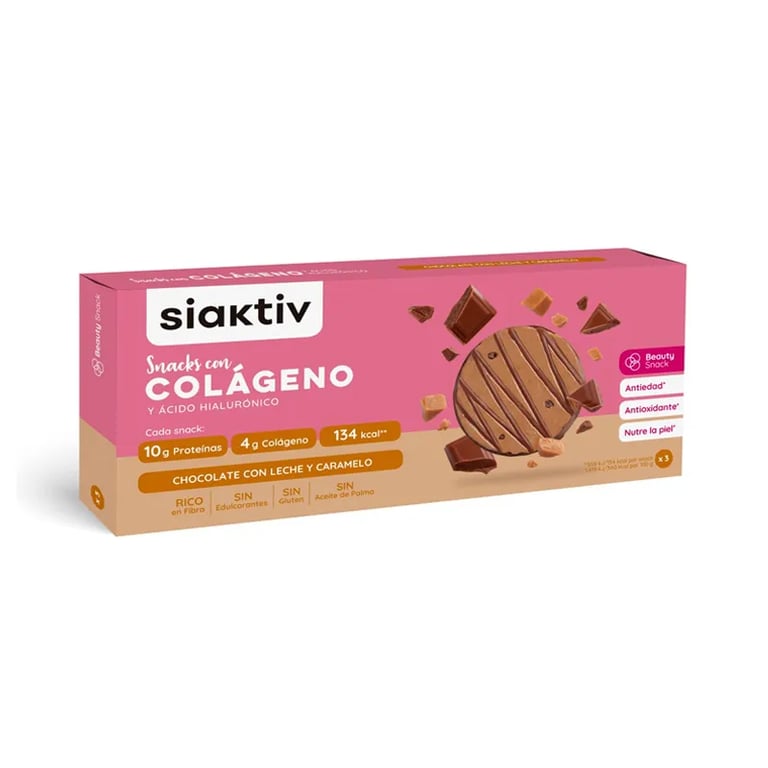 Siaktiv Snacks Au Collagène Chocolat Au Lait Et Caramel