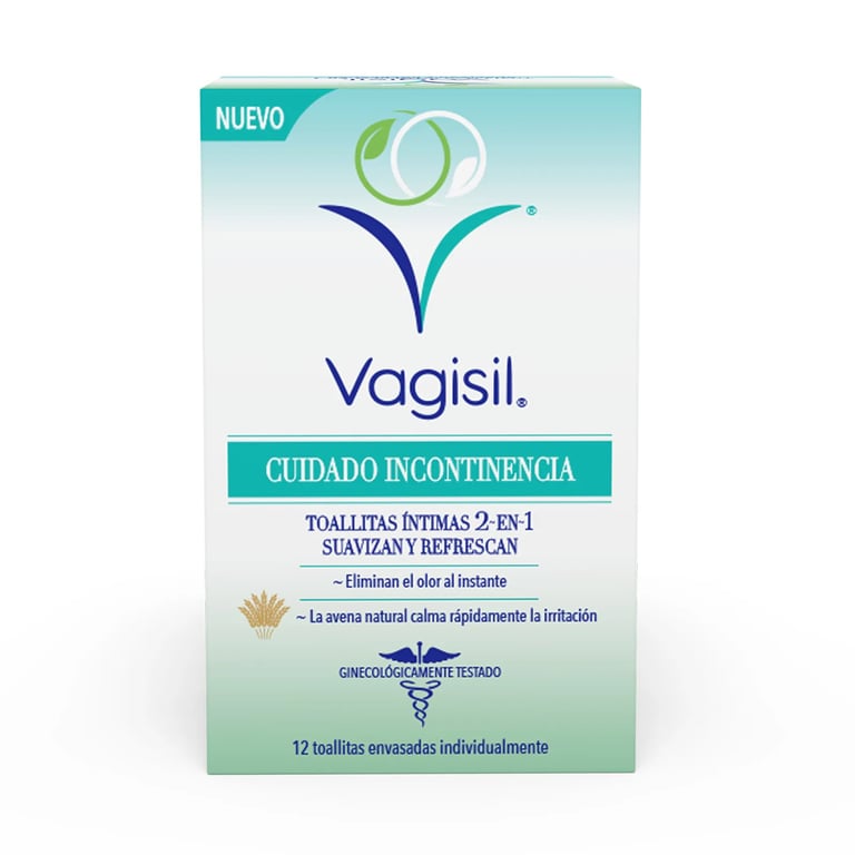 Vagisil Cuidado Incontinencia Toallitas Íntimas 2 En 1
