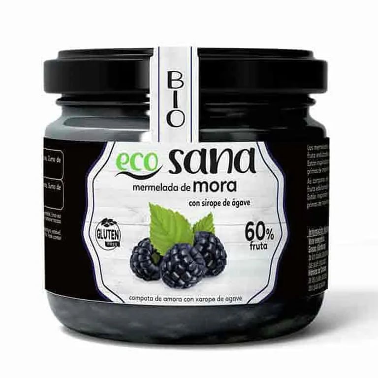 MERMELADA EXTRA DE MORA CON SIROPE DE ÁGAVE BIO