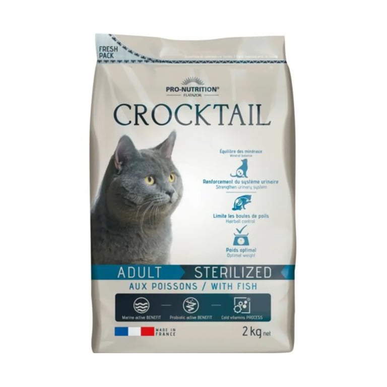Crocktail Cat Adult Sterilized Vis