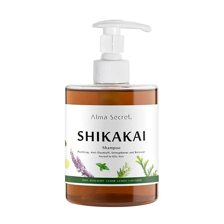 Champú Shikakai Para Caída Grasa Caspa Y Dermatitis