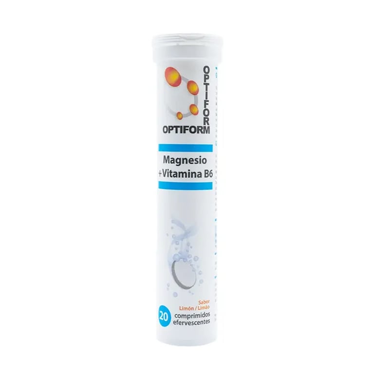 Optiform Magnesio + Vitamina B6 Efervescentes #Limón