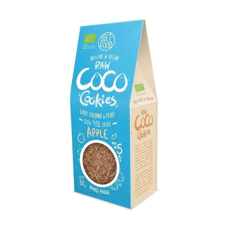 Galletas De Coco Manzana Raw  Bio