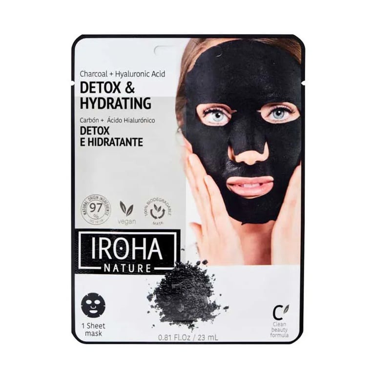 Detox Charcoal Black Tissue Facial Mask