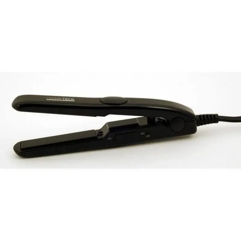 Cosmeteck Mini Plancha Negra con Funda
