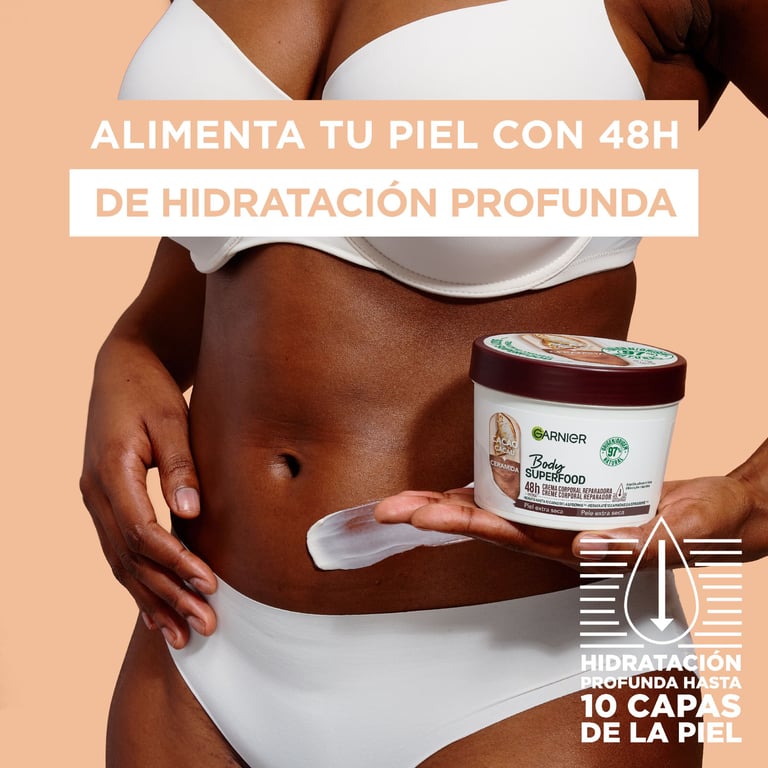 Body Superfood Cacao + Céramide 380 ml de Garnier