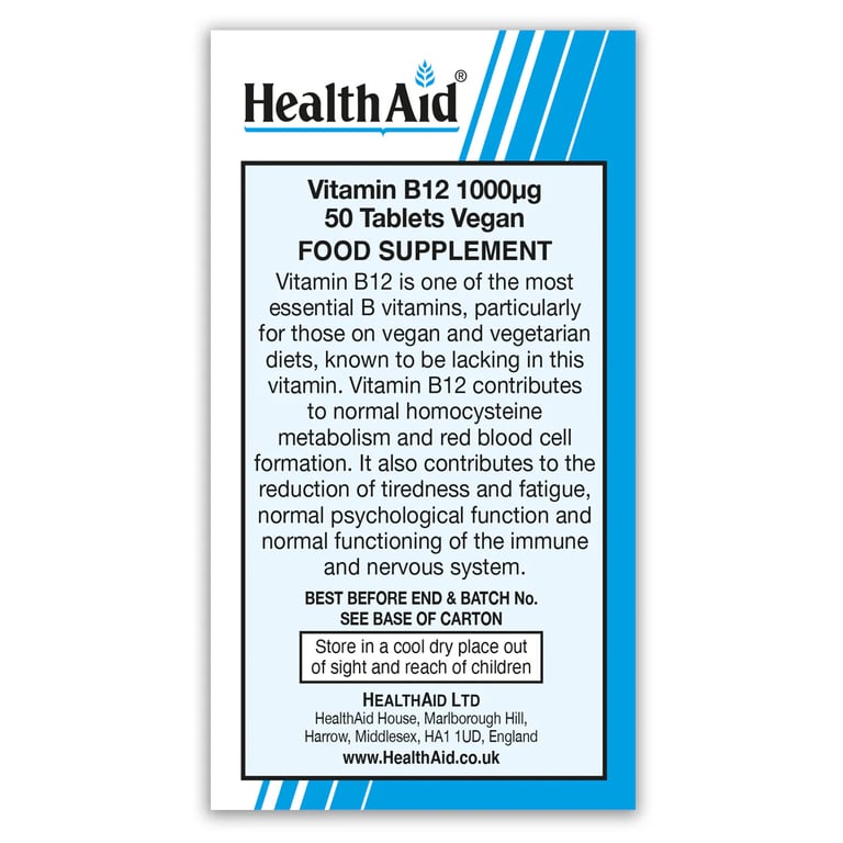 Vitamine B12 Cyanocobalamine 1000µg - imagen 2 de 7
