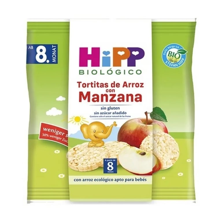 Tortitas De Arroz Con Manzana 8 Meses Bio