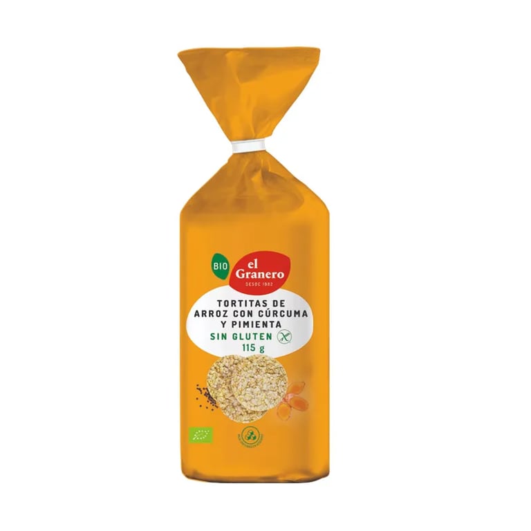 Tortitas De Arroz Con Cúrcuma Y Pimienta Bio