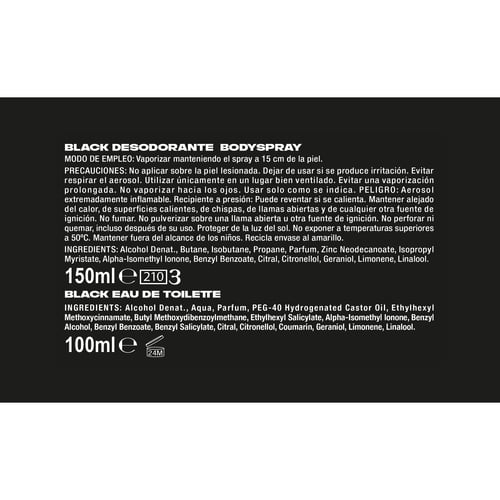 Black EDT 100 ml + Deodorant 150 ml + Kulturbeutel Pack von Axe