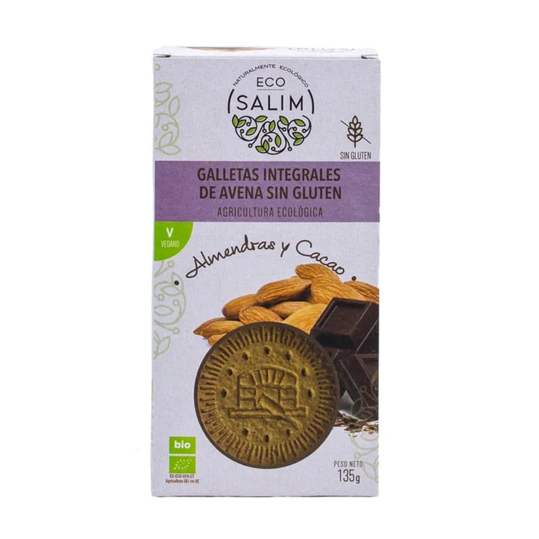 Vollkorn-Haferkekse Glutenfrei Mandeln Kakao Eco