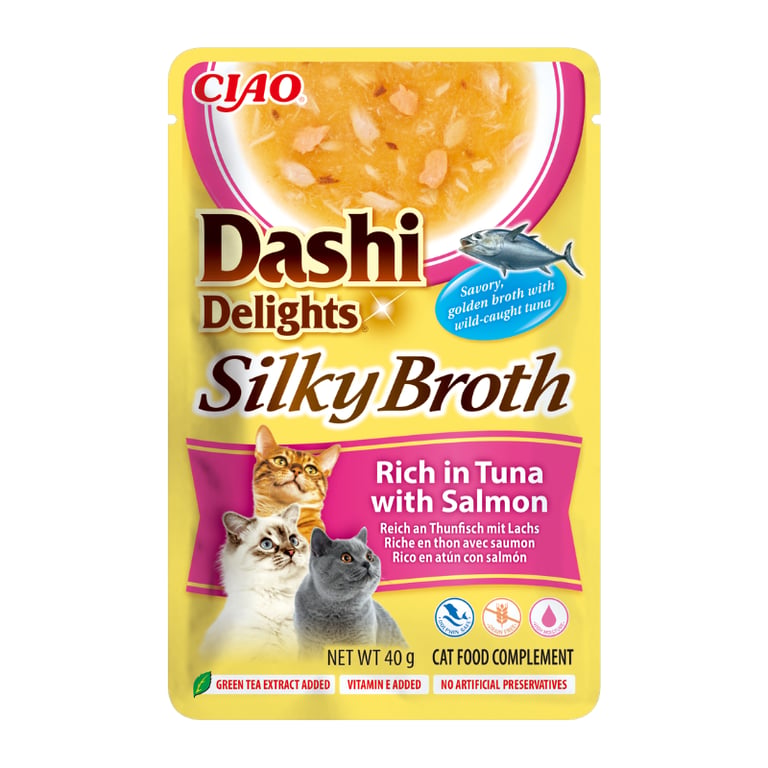 Dashi Delights Seidige Katzenbrühe Thunfisch Lachs