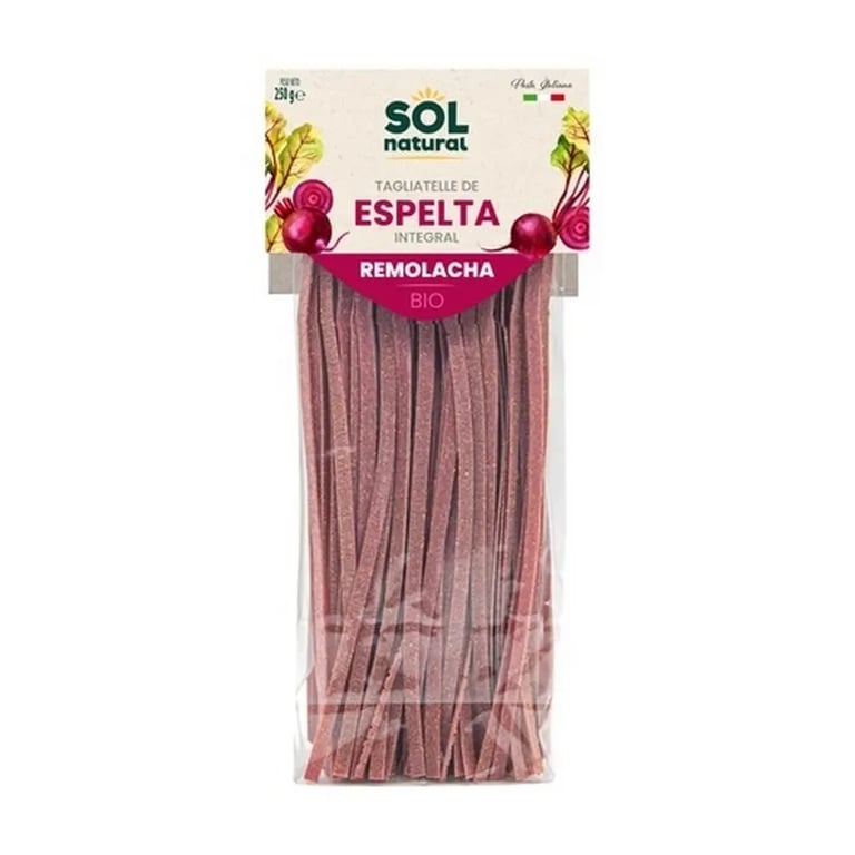 Tagliatelle D'Épeautre Complet De Betterave Bio