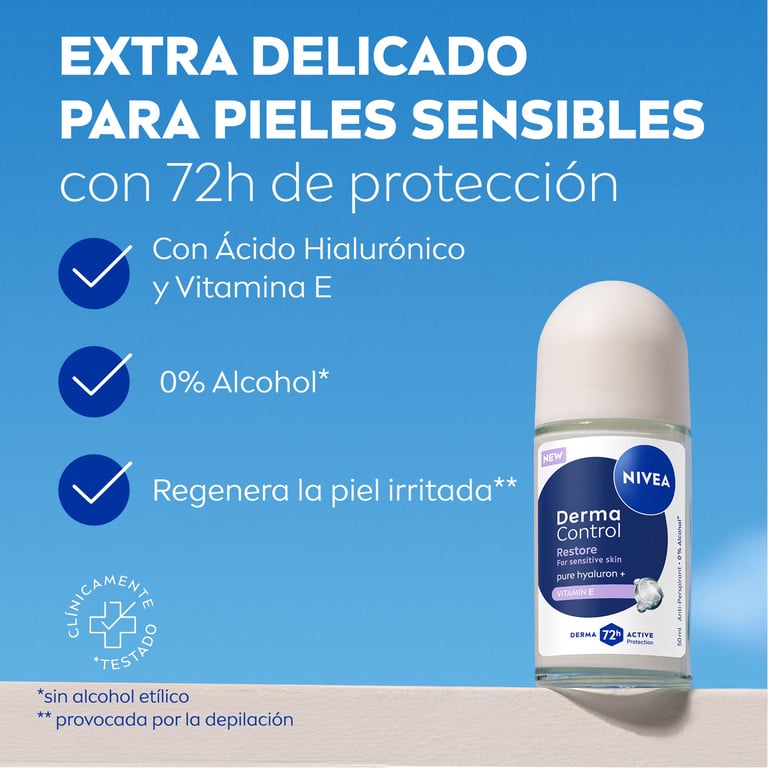 Derma Control Restore Déodorant Roll-On 50 ml de Nivea