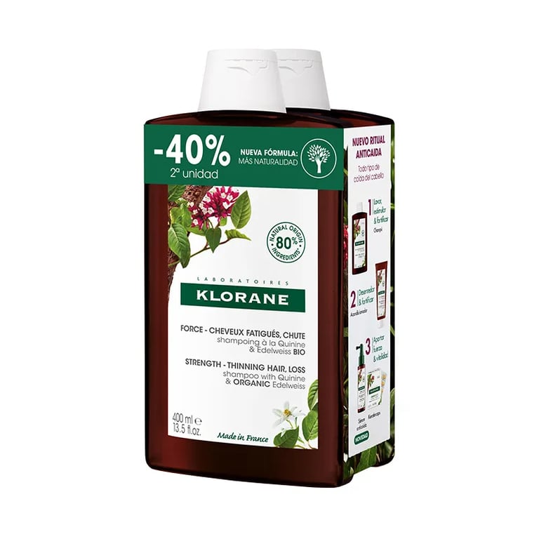 Shampoo versterkend en stimulerend met kinine en edelweiss Bio