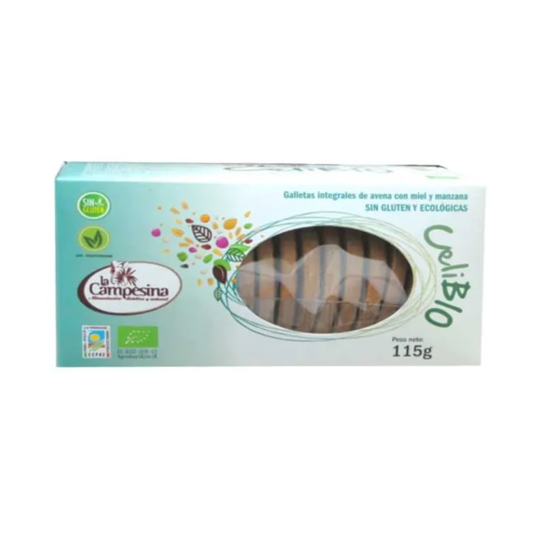 Biscuits Complets Avoine Pomme et Miel CeliBIO