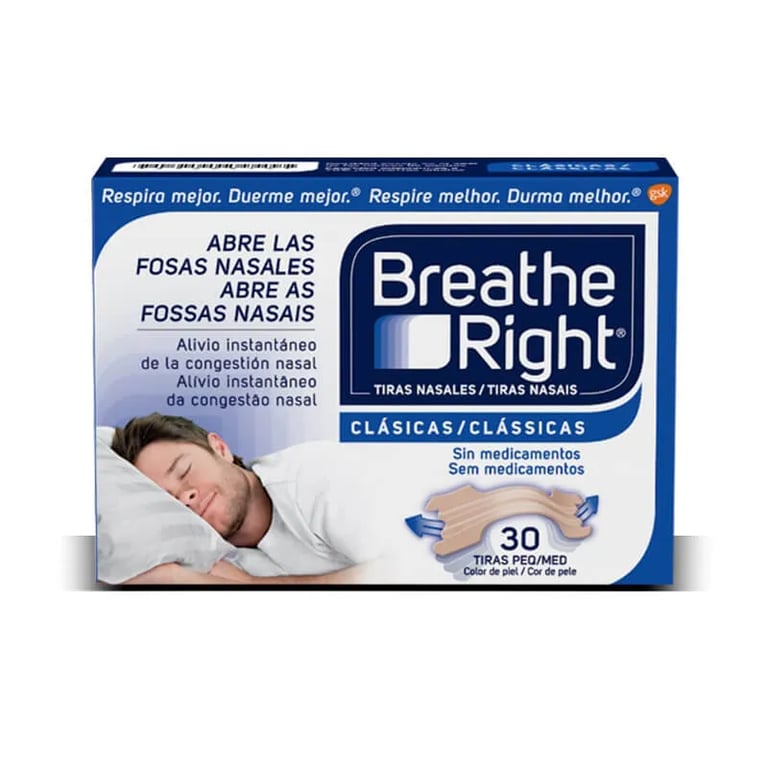 BREATHE RIGHT CLÁSICAS TIRAS NASALES TALLA GRANDE