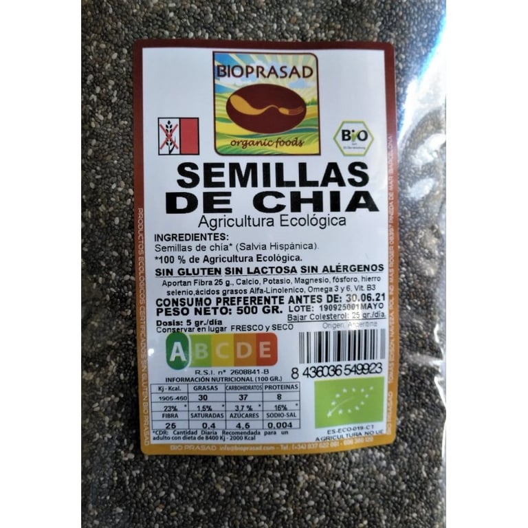 Semillas de Chía Ecológicas