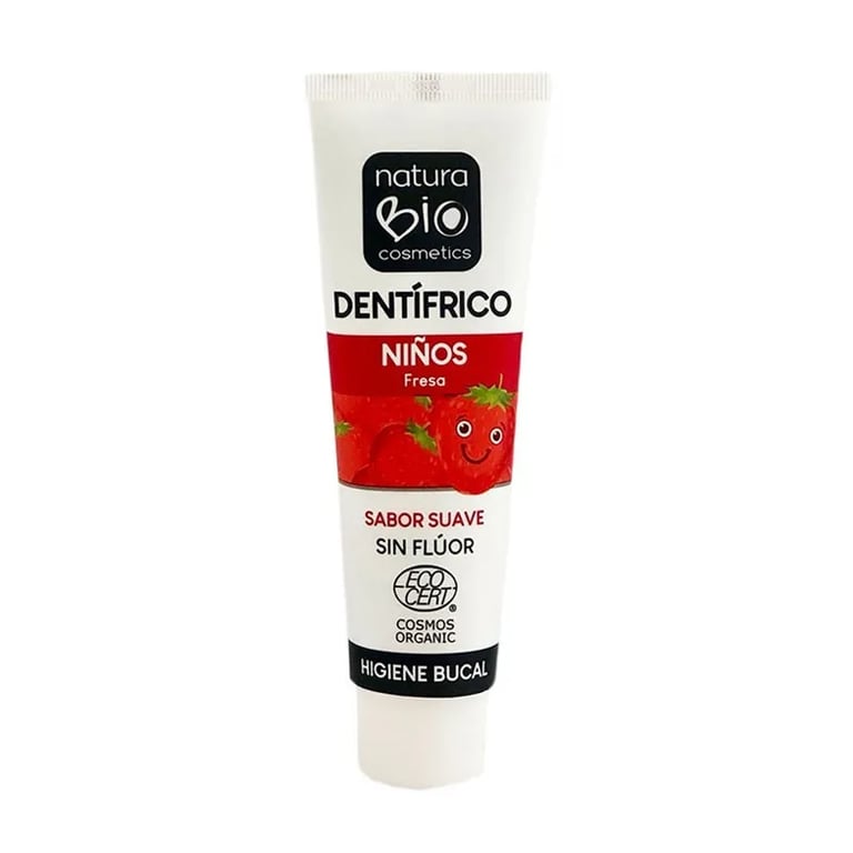 Dentifricio Bambini Fragola Senza Fluoro Bio