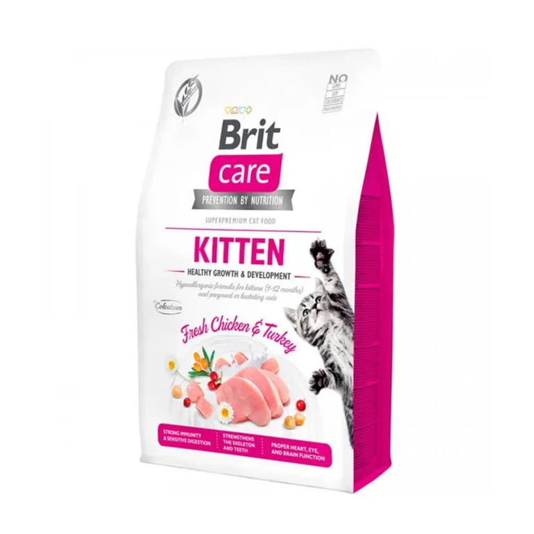 Care Cat Kitten Healthy Growth Development Pollo E Tacchino