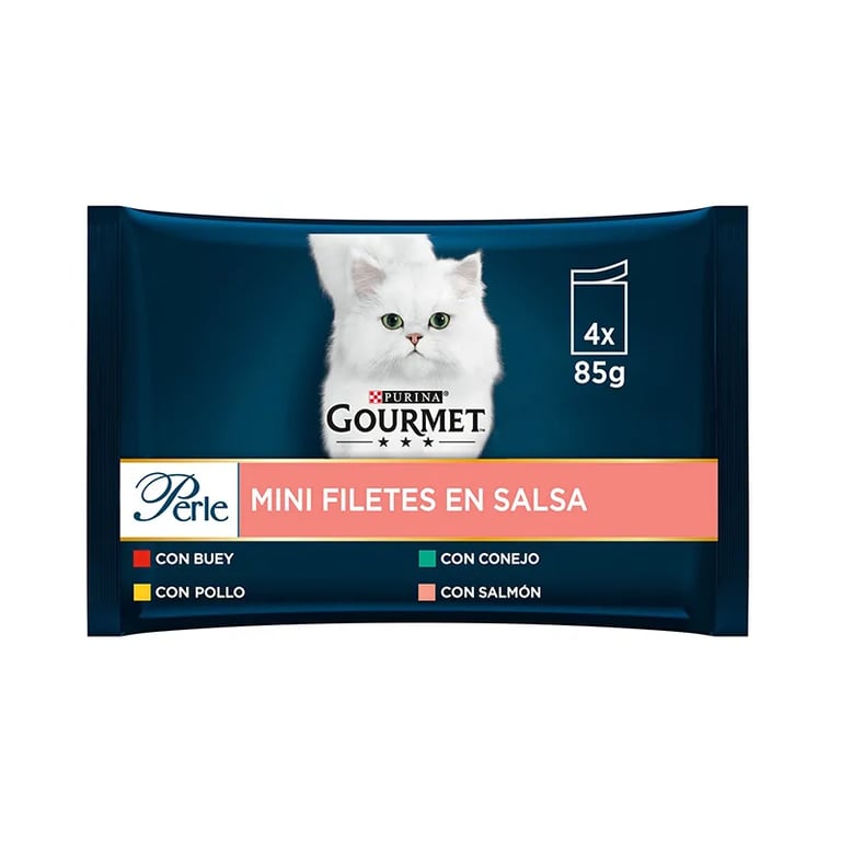 Perle Filettini in Salsa Manzo, Pollo, Coniglio e Salmone