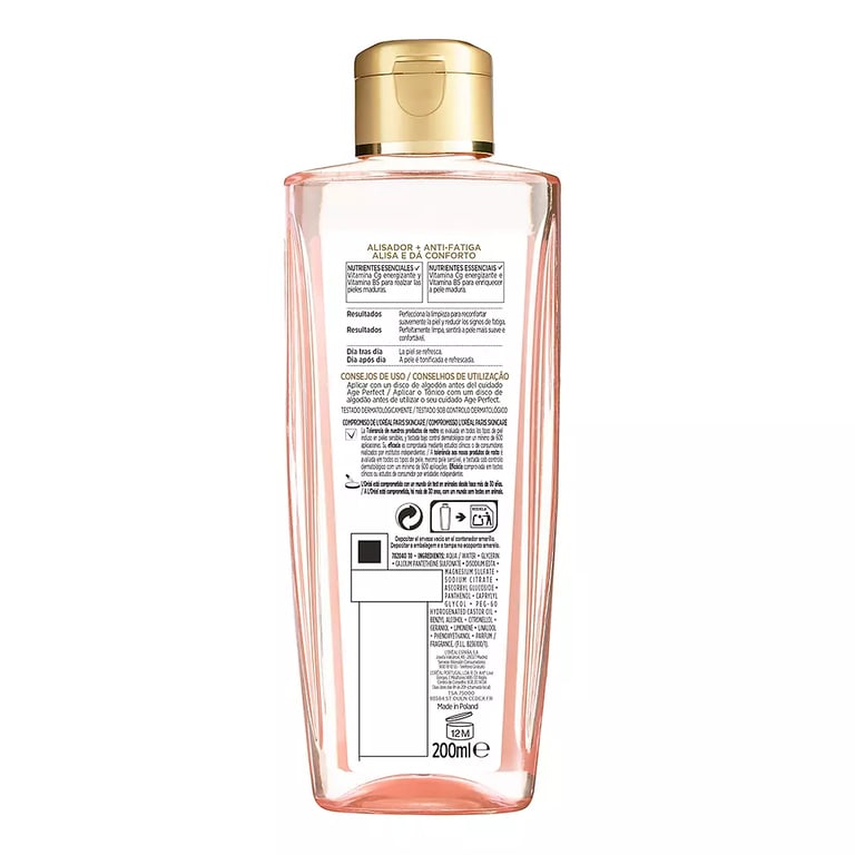 Age Perfect Tónico Refrescante Pele Madura 200 ml da LOreal Make Up