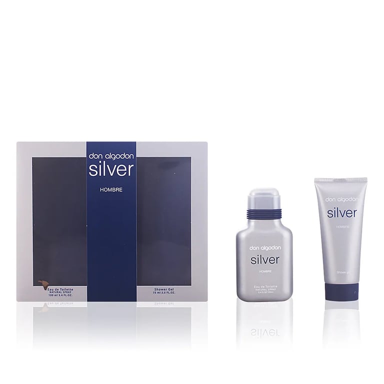Don Algodon Hombre Silver Lote EDT 100 ml + Gel de Ducha 75 ml