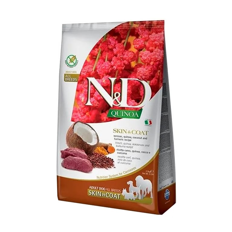 Mini Nd Skin Coat Adult Hundefutter Quinoa Venison & Kokosnuss
