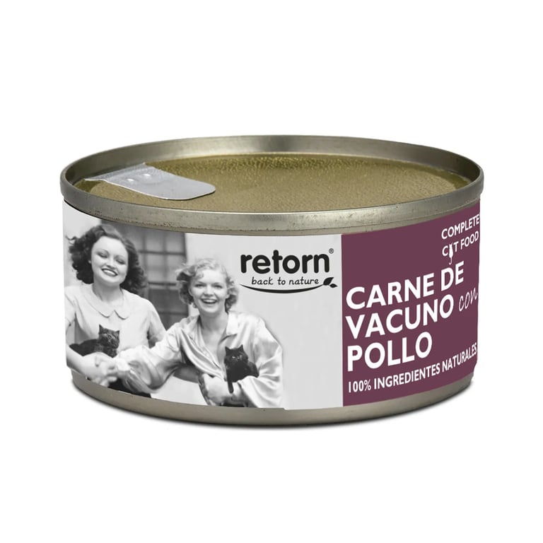 Pâtée pour Chat Veau et Poulet