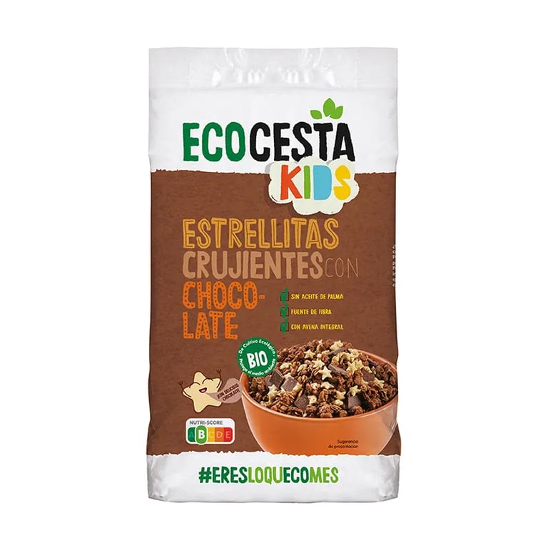 Kids Étoiles Croustillantes Au Chocolat Bio