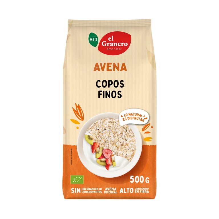 COPOS DE AVENA SUAVES INTEGRALES BIO