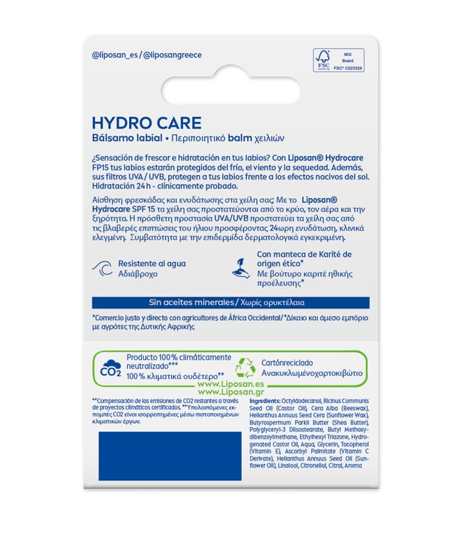 Liposan Hydro Care SPF15 de Liposan