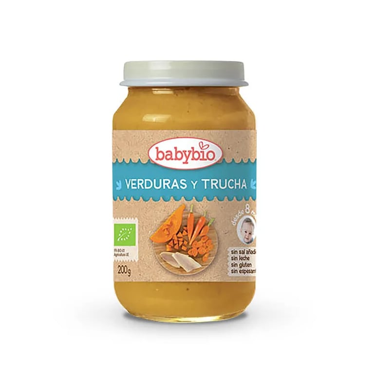BABYBIO POTITO MENÚ DEL DÍA VERDURAS Y TRUCHA