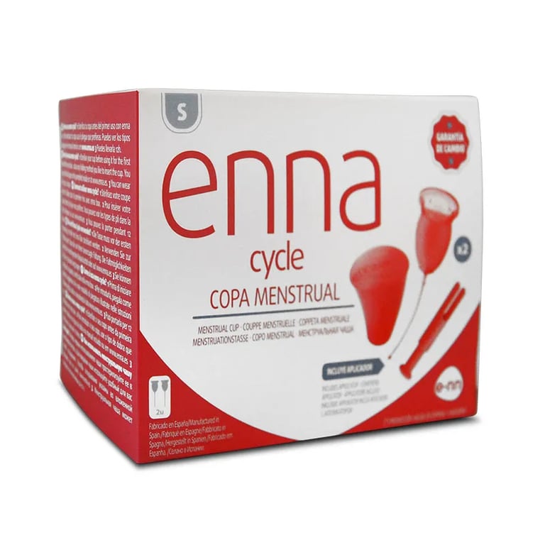 ENNA CYCLE COPA MENSTRUAL (TALLA S) + APLICADOR + CAJA ESTERILIZADORA