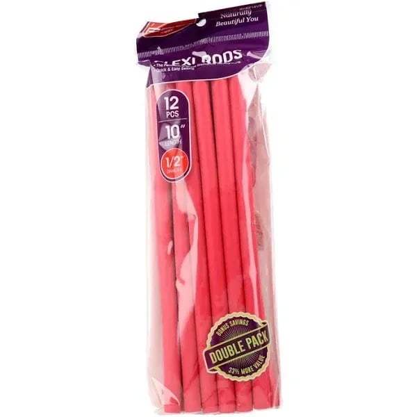 Flexi Rods 10\" 1/2\" Rulli Flessionabili #Red