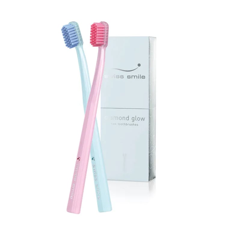 Diamong Glow Cepillo #Rose Quartz + Cepillo #Serenity Ice Blue