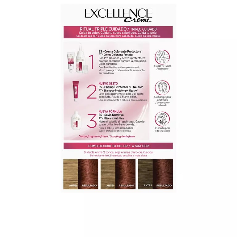 Excellence Creme #5.5 Castaño Claro Caoba de L'Oreal Paris