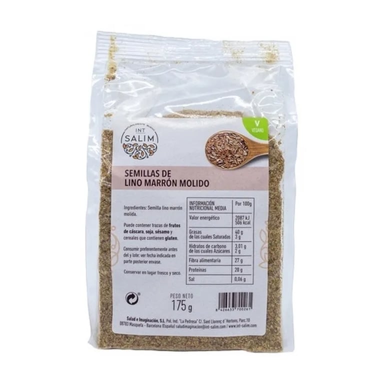 Leinsamen Smeilla Braun Gemahlen Vegan
