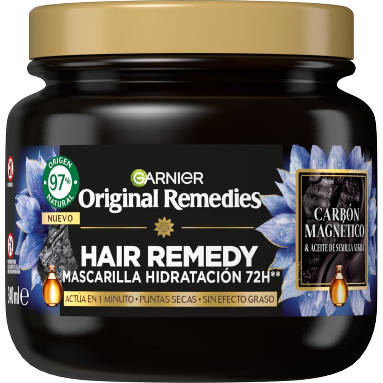 Original Remedies Hair Remedy Masque Charbon Actif 340 ml