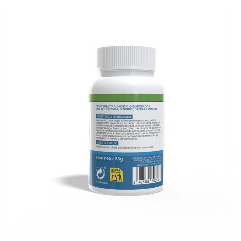 Curcumin+ Zenzero Cannella Pepe 550 mg - imagen 2 de 4
