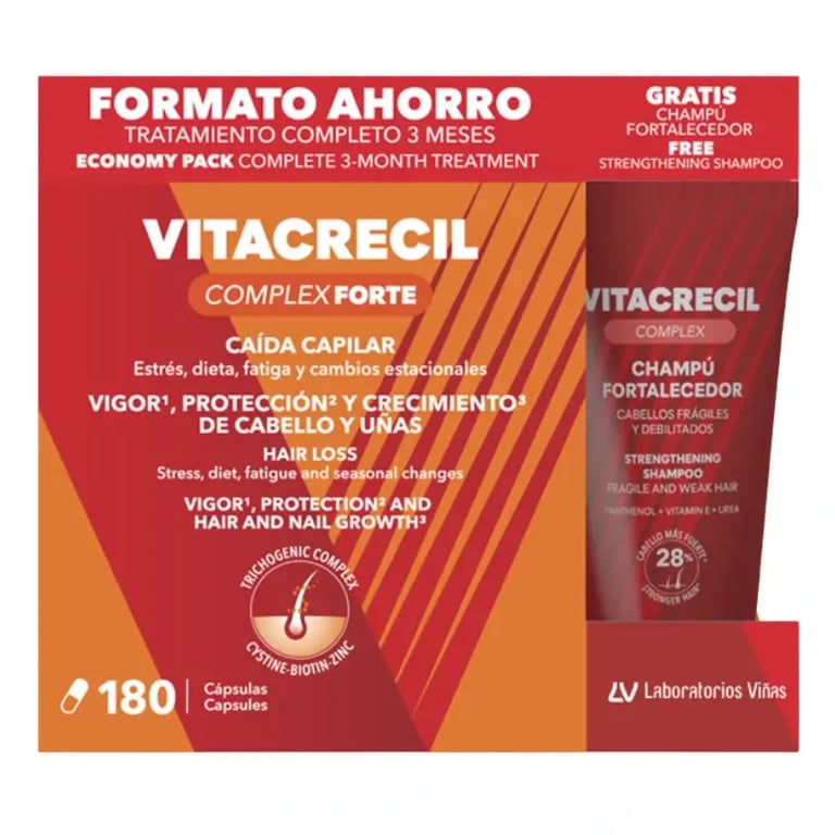 Vitacrecil Complex Forte 180 Tabs + Champú 100 ml